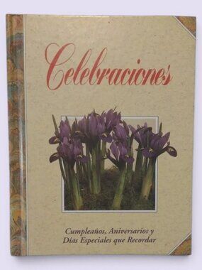 New Unused Celebraciones Floral Cover Hardcover Dates Organizer in Spanish